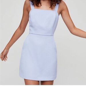 Wilfred Blue Sheath Dress Square Neck Sleeveless